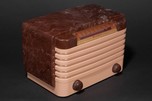 Bendix 114 Deco Plastic Radio Swirled Brown + Tan