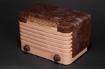 Bendix 114 Deco Plastic Radio Swirled Brown + Tan