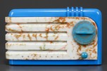 Blue Plaskon + Beetle Plastic Detrola 219 ’Super Pee-Wee’ Radio
