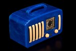 Emerson EP-375 ’5+1’ Catalin Radio in Lapis Lazuli Blue with Handle