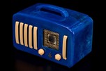 Emerson EP-375 ’5+1’ Catalin Radio in Lapis Lazuli Blue with Handle