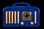 Emerson EP-375 ’5+1’ Catalin Radio in Lapis Lazuli Blue with Handle