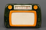 Lapis-Lazuli Blue Sentinel 284-NB Catalin ’Outline’ Grill Radio - Rare