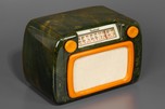 Lapis-Lazuli Blue Sentinel 284-NB Catalin &rsquo;Outline&rsquo; Grill Radio - Rare