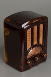 Marbleized Brown Emerson AU-190 Catalin Radio - Rare + Beautiful