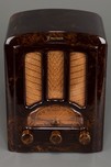 Marbleized Brown Emerson AU-190 Catalin Radio - Rare + Beautiful