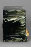 Addison 5 Courthouse Catalin Radio in Highly Marbleized Dark Green + Yellow