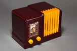 Arvin 532 Catalin Radio in Maroon with Yellow Trim