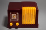 Arvin 532 Catalin Radio in Maroon with Yellow Trim