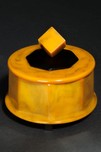 Catalin Bakelite Box in Pistachio with Black