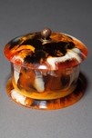 Beautiful Catalin Bakelite Box in Rare &rdquo;End of Day&rdquo; Color