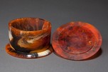 Beautiful Catalin Bakelite Box in Rare ”End of Day” Color