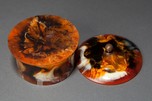 Beautiful Catalin Bakelite Box in Rare &rdquo;End of Day&rdquo; Color