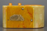 Pre-War FADA 115 Catalin ’Bullet’ Radio in Onyx Green + Yellow