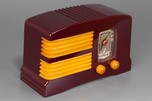 Crosley G1465 Catalin Radio ’Split-Grille’ - Plum + Yellow