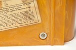 Catalin DeWald &rdquo;Harp&rdquo; A-501 Radio in Marbled Sand w/ Brown Pinwheel Knobs