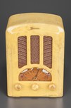 Marbleized Emerson AU-190 Tombstone Light Yellow Catalin Radio