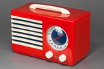 Bright Red Emerson ’Patriot’ 400 Catalin Radio - Bel Geddes Design