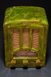 Catalin Emerson AU-190 Radio Marbleized Green Art Deco Tombstone