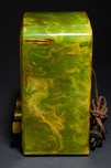 Catalin Emerson AU-190 Radio Marbleized Green Art Deco Tombstone