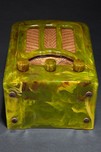 Catalin Emerson AU-190 Radio Marbleized Green Art Deco Tombstone