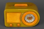 Stunning Fada 1000 Insert ’Bullet’ Catalin Radio in Onyx + Yellow