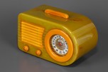 Stunning Fada 1000 Insert ’Bullet’ Catalin Radio in Onyx + Yellow