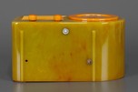 Stunning Fada 1000 Insert ’Bullet’ Catalin Radio in Onyx + Yellow