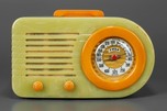 Catalin Fada 1000 Fada &rsquo;Bullet&rdquo; Radio in Onyx Green + Yellow - Translucent