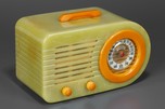 Catalin Fada 1000 Fada &rsquo;Bullet&rdquo; Radio in Onyx Green + Yellow - Translucent