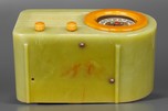Catalin Fada 1000 Fada &rsquo;Bullet&rdquo; Radio in Onyx Green + Yellow - Translucent