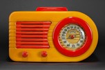 FADA 1000 Insert Grill ’Bullet’ Catalin Radio Butterscotch + Red - Rare