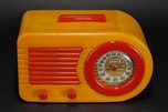 FADA 1000 Insert Grill ’Bullet’ Catalin Radio Butterscotch + Red - Rare