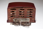 Beautiful Art Deco FADA Model F55 Radio Plum + Butterscotch Catalin