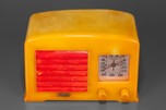 FADA 5F50 Catalin Radio in Yellow with Bright Red Grill
