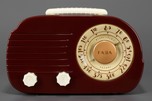 Fada 700 &rsquo;Cloud&rsquo; Catalin Radio in Maroon with Ivory
