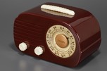Fada 700 &rsquo;Cloud&rsquo; Catalin Radio in Maroon with Ivory