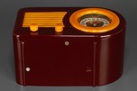Insert Grill FADA 1000 Bullet Catalin Radio in Maroon + Yellow