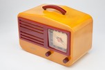 Catalin Garod 1450 ”Peak-Top” Butterscotch + Raspberry Art Deco Radio