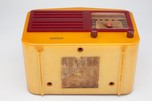 Catalin Garod 1450 ”Peak-Top” Butterscotch + Raspberry Art Deco Radio