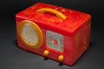 Rare Motorola 50XC Radio ”Circle-Grill” - Marbleized Red + Yellow Catalin