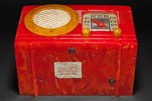 Rare Motorola 50XC Radio ”Circle-Grill” - Marbleized Red + Yellow Catalin