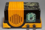 Catalin Addison 2 Waterfall Radio in Dark Green + Butterscotch