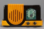 Catalin Addison 2 Waterfall Radio in Dark Green + Butterscotch