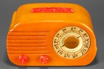 Fada 700 &rsquo;Cloud&rsquo; Radio in Butterscotch Catalin with Red Trim