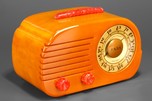 Fada 700 &rsquo;Cloud&rsquo; Radio in Butterscotch Catalin with Red Trim