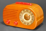 Fada 700 &rsquo;Cloud&rsquo; Radio in Butterscotch Catalin with Red Trim