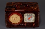 Motorola &rsquo;Circle-Grill&rsquo; 50X Catalin radio in Swilred Reddish-Tortoise