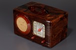 Motorola &rsquo;Circle-Grill&rsquo; 50X Catalin radio in Swilred Reddish-Tortoise