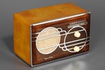 Root Beer Sparton &rsquo;Cloisonné&rsquo; Model 500C Pistachio Catalin Radio